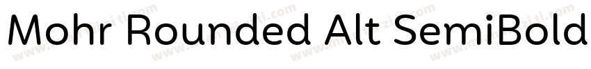 Mohr Rounded Alt SemiBold字体转换